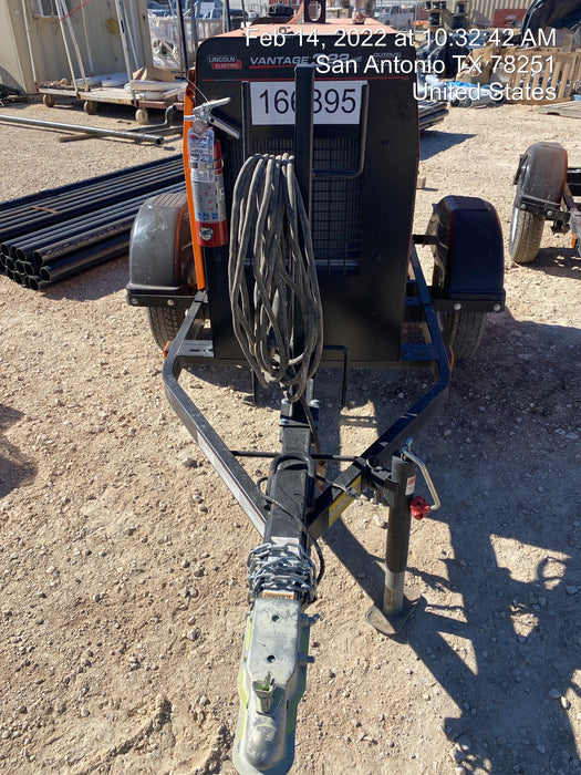 2021 Lincoln Electric Vantage 322 Vantage 322 Ready Pak 3 w/ Decals, ORANGE (includes trailer, cable rack, fender light kit) NO Telematics