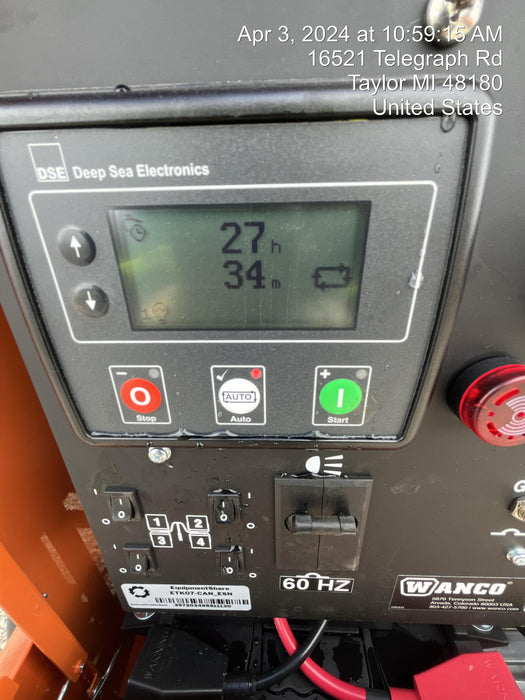 2024 Wanco WLTT-4MM4K Diesel, Deep Sea Controller, Shore Power Plug, Auto Start, (4) 350W LED Floodlights, 4kW Generator, 60 Gal Fuel Tank, 2" Ball, T3