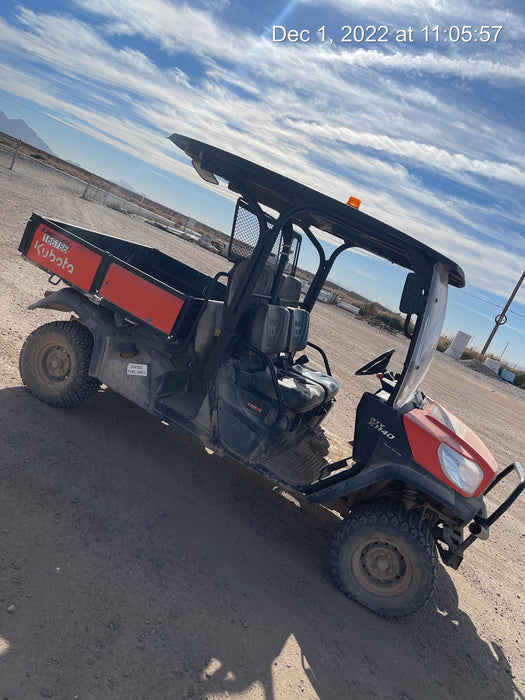 2021 Kubota RTV-X1140W-H Plastic Canopy, Windshield Acrylic Clear, LED Strobe Light, Wire Harness Kit, Back up Alarm