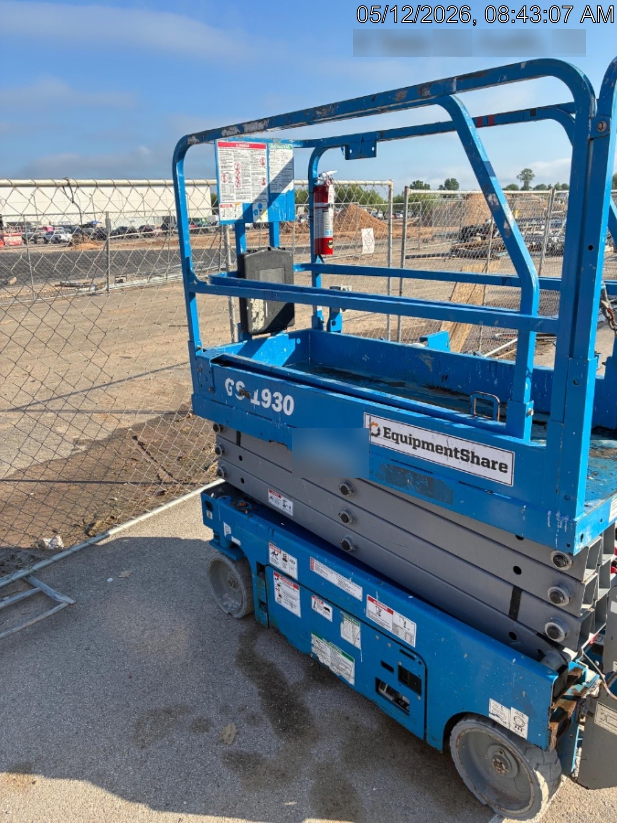 2019 Genie GS-1930 Fixed rails with chain Entry