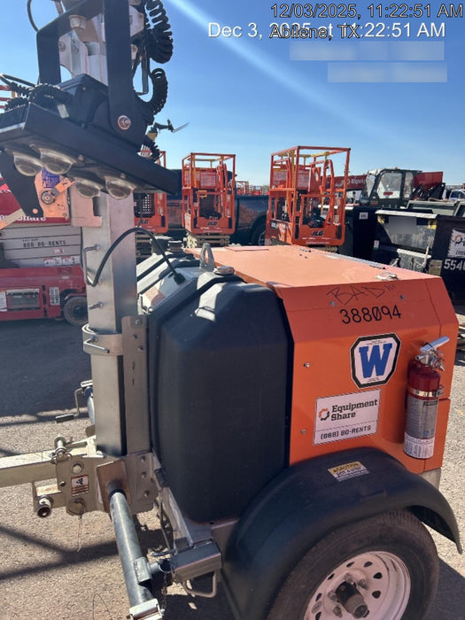 2024 Wanco WLTT-4MM4K Diesel, Deep Sea Controller, Shore Power Plug, Auto Start, (4) 350W LED Floodlights, 4kW Generator, 60 Gal Fuel Tank, 2" Ball, T3