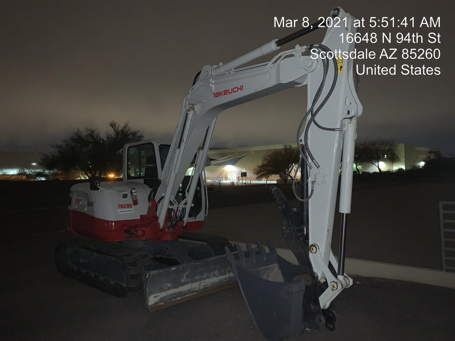 2020 Takeuchi TB290C Cab/Heat/Air, Rubber Tracks, Manual TAG QC