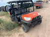 Kubota RTV-X1140W-H 4wd Utility Cart, LED Strobe, Windshield Tempered Glass, Pastic Canopy, Wire Harness Kit, Backup Alarm