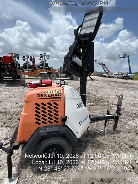 2025 Generac MLTS-4 Diesel, Mitsubishi L2E, 7.1 hp @1800 rpm, Flex Switch 120V Input, Powerzone Controller, (4) 320W LED Lights, 4kW Generator, 39.9 Gal Fuel Tank, 2" Ball, ES Decals