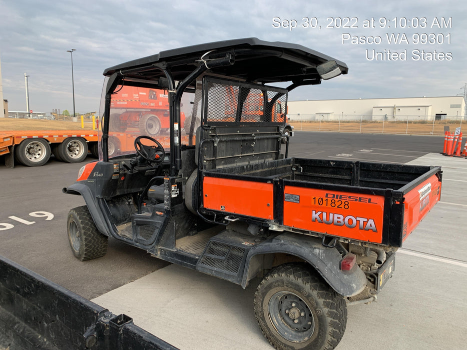 2020 Kubota RTV-X1140W-H 4WD, LED Strobe, Windshield Acrylic Clear, Plastic Canopy, Wire Harness Kit, Backup Alarm
