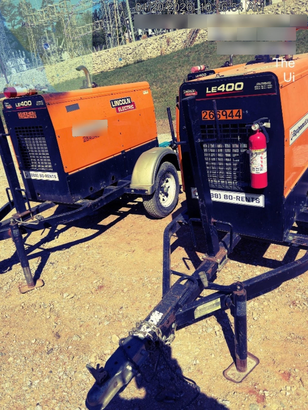 2022 Lincoln Electric LE400 Kubota V1505, Trlr, Cable Rack, Light Kit, ES Decals, T3