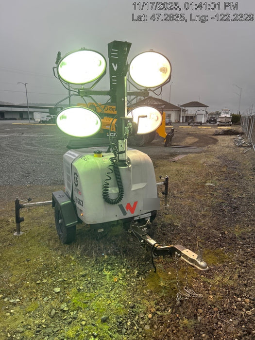 2018 Wacker Neuson LTV6L-MH Wacker Neuson LTV6L Mobile Light Tower w/Fuel Level Sensor Installed