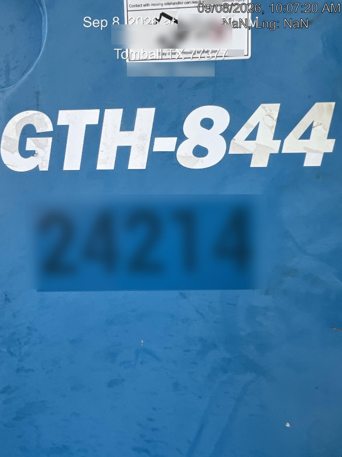 2019 Genie GTH-844 Genie GTH-844 w/Enclosed Cab w/HVAC, Work Lights, Solid Tires, Beacon, 60" Carriage and Forks