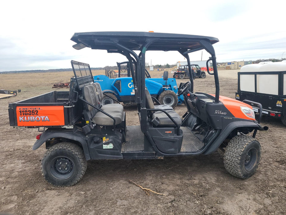 2020 Kubota RTV-X1140W-H Canopy, 4-Seater, Diesel, Windshield Acrylic Clear, LED Strobe, Backup Alarm