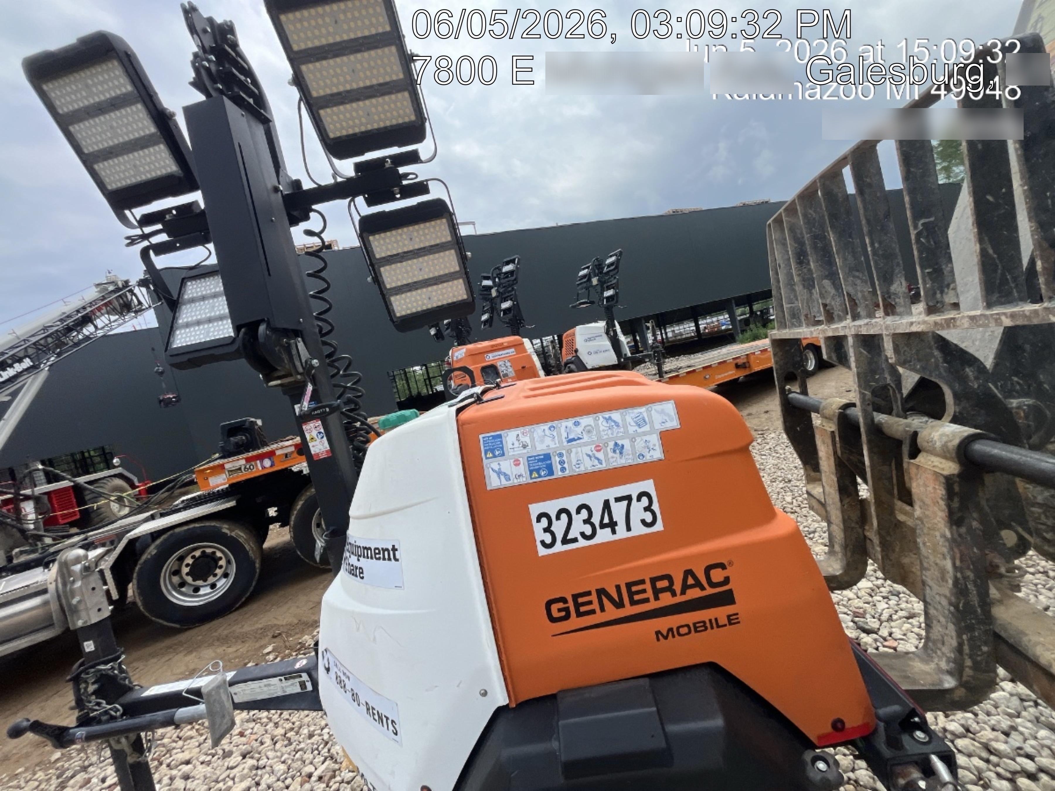 2023 Generac MLT2 Diesel, Flex Switch 120V Input, Powerzone Controller, (4) 320W LED Lights, 4kW Generator, 39.9 Gal Fuel Tank, 2" Ball, T3