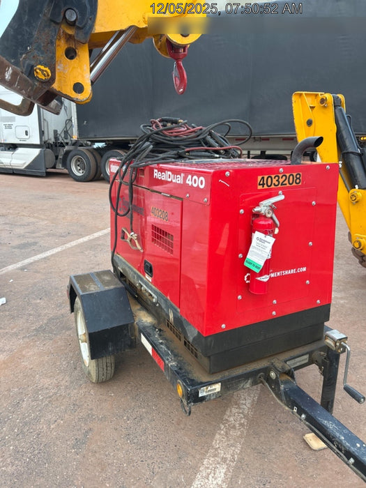 2024 Shindaiwa DGW400MDL Kubota D902 Engine, 23 HP, Dual Op Welder, Wire, Arc, Droop Stick, Tig, and CC Stick Functionality, Simulphase, 3 Phase and 1 Phase Gen Output, Single Axle NB Trlr, Slr Trckl Chrg 12V 12W, Fire Ext
