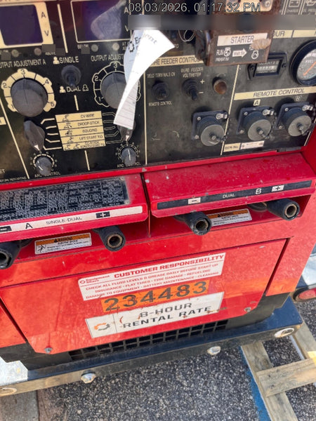 2022 Shindaiwa DGW400MDL Kubota D902 Engine, 23 HP, Dual Op Welder, Wire, Arc, Droop Stick, Tig, and CC Stick Functionality, Simulphase, 3 Phase and 1 Phase Gen Output, Single Axle NB Trlr, Slr Trckl Chrg 12V 12W, Fire Ext