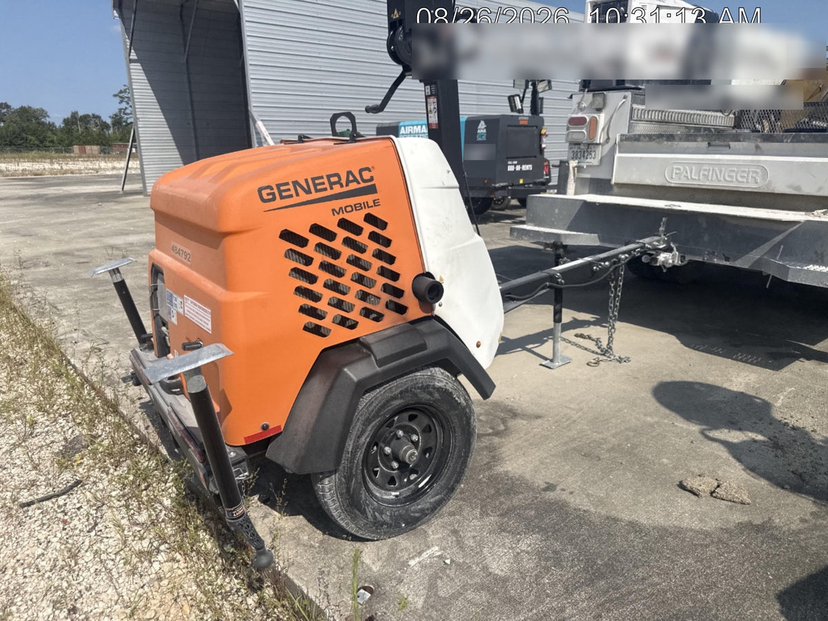 2025 Generac MLT6SMDS Diesel, Mitsubishi / Final Tier 4 Engine, 10.5 HP @ 1800 RPM, (4) 320W G4 LED's, Brushless Excitation, Capacitor Regulated, Vertical Mast, Manual Winch, 5kW Export Power, Power Zone Auto Light Controller