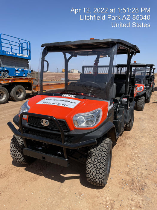 2022 Kubota RTV-X1140W-H Plastic Canopy, Windshield Acrylic Clear, LED Strobe Light, Wire Harness Kit, Back up Alarm