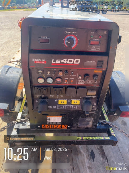 2024 Lincoln Electric LE400 Kubota V1505, Trlr, Cable Rack, Light Kit, ES Decals, T3