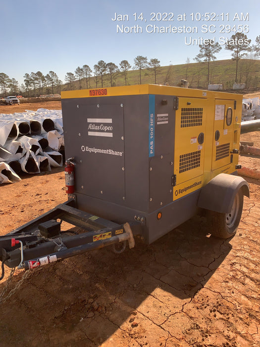 2021 ATLAS COPCO PAS 100 HF CS Enclosed