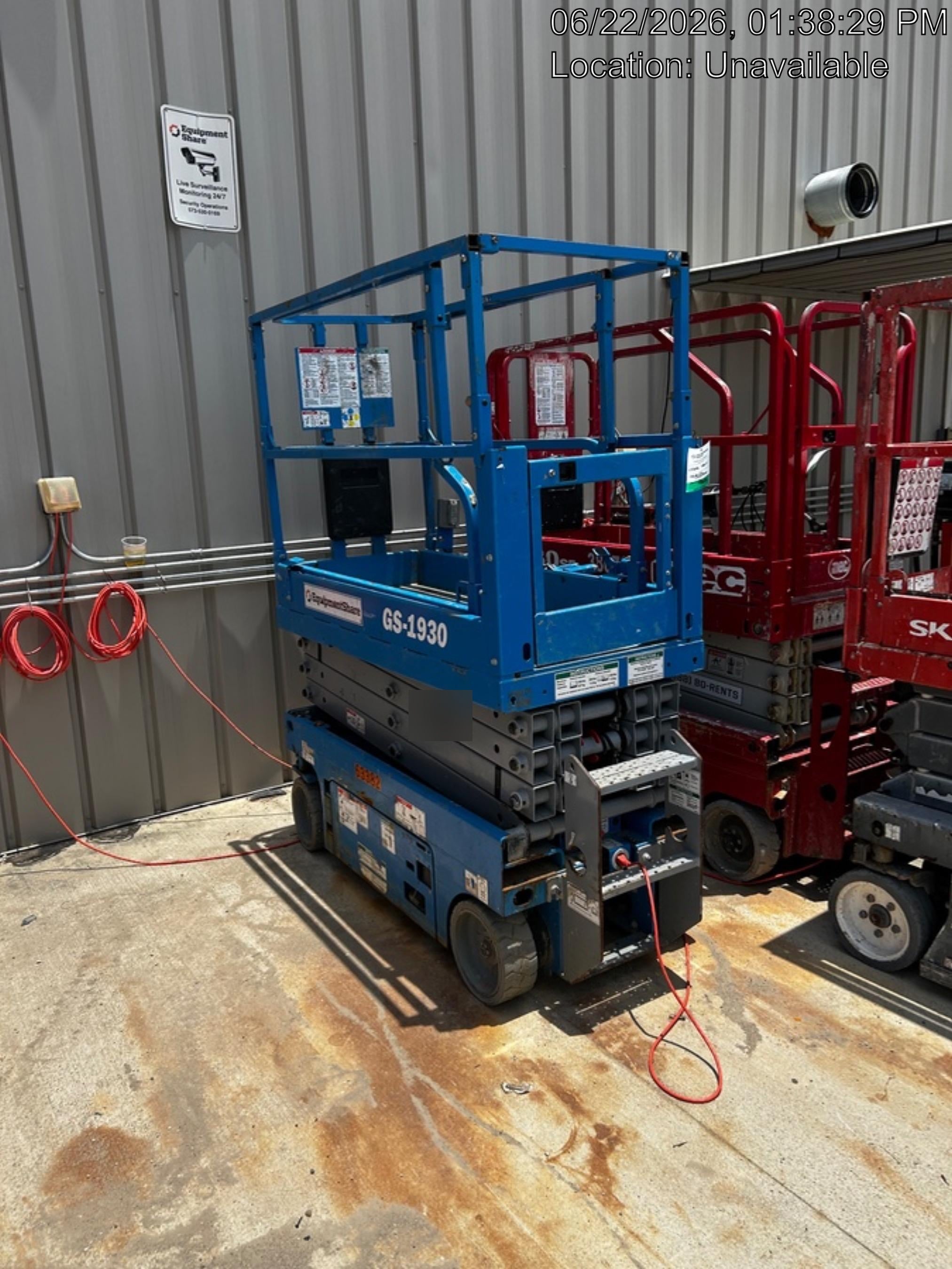 2020 Genie GS-1930 Solid Non Marking Tires, Beacon, Folding rails with half height swing gate