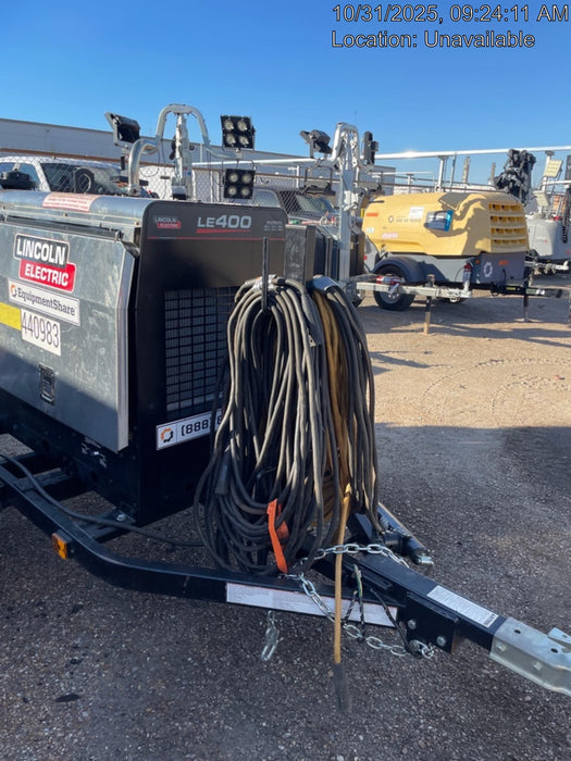 2024 Lincoln Electric LE400 Kubota V1505, Trlr, Cable Rack, Light Kit, ES Decals, T3