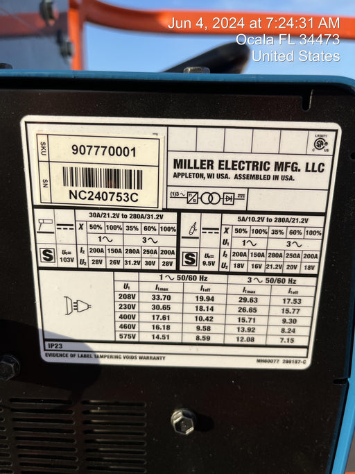 2024 MILLER ELECTRIC CST-282