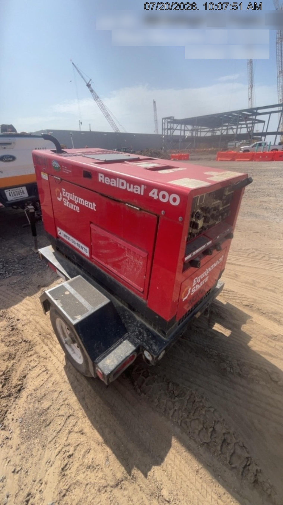 2022 Shindaiwa DGW400MDL Kubota D902 Engine, 23 HP, Dual Op Welder, Wire, Arc, Droop Stick, Tig, and CC Stick Functionality, Simulphase, 3 Phase and 1 Phase Gen Output, Single Axle NB Trlr, Slr Trckl Chrg 12V 12W, Fire Ext