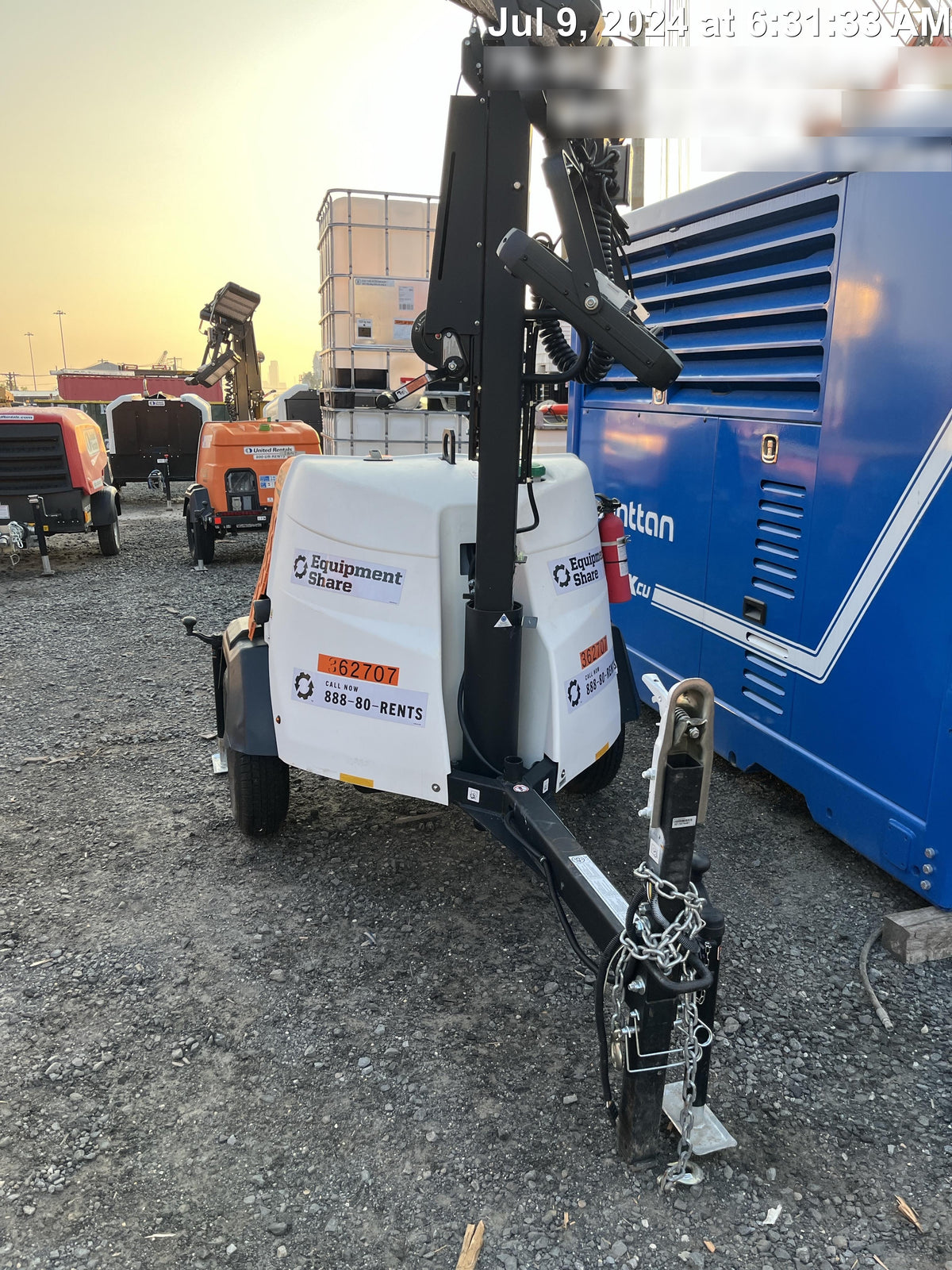2023 Generac MLT2 Diesel, Flex Switch 120V Input, Powerzone Controller, 
(4) 320W LED Lights, 4kW Generator, 39.9 Gal Fuel Tank, 2" Ball, T3