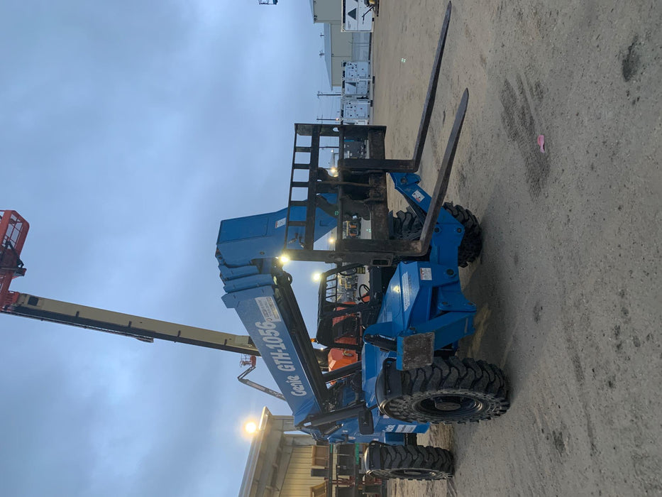 2018 Genie GTH-1056 Genie GTH-1056 w/ROPS, Work Lights, Solid Tires, RH Cab Mesh, Beacon, 60" Carriage and Forks