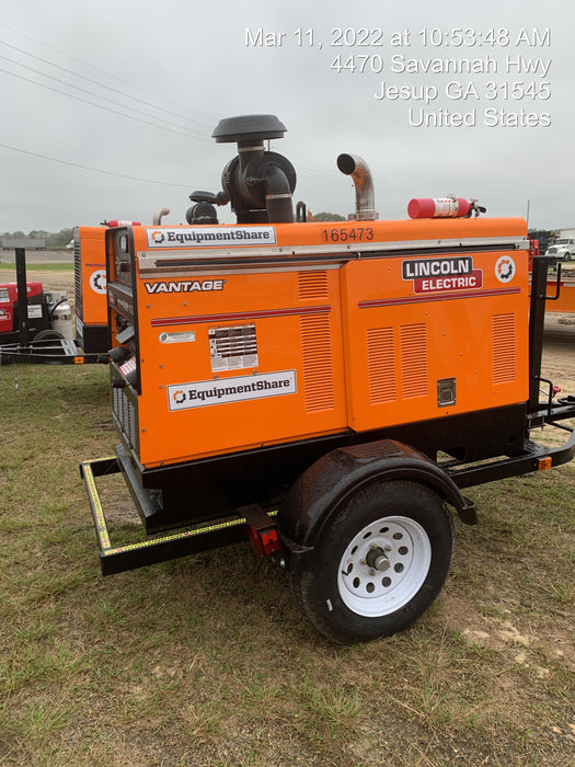 2021 Lincoln Electric Vantage 549X Ready Pak 3, ORANGE (includes trailer, cable rack, fender light kit)