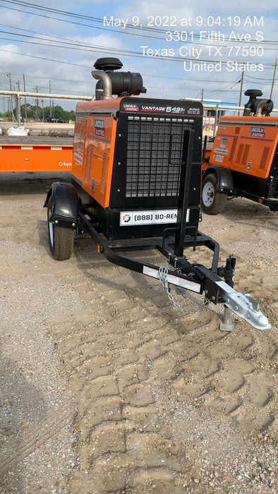 2021 Lincoln Electric Vantage 549X Ready Pak 3, ORANGE (includes trailer, cable rack, fender light kit)