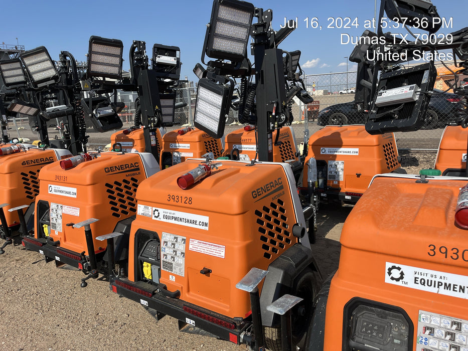 2024 Generac MLT2 Diesel, Flex Switch 120V Input, Powerzone Controller, 
(4) 320W LED Lights, 4kW Generator, 39.9 Gal Fuel Tank, 2" Ball, T3