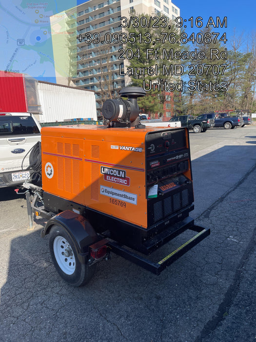 2021 Lincoln Electric Vantage 549X Ready Pak 3, ORANGE (includes trailer, cable rack, fender light kit)