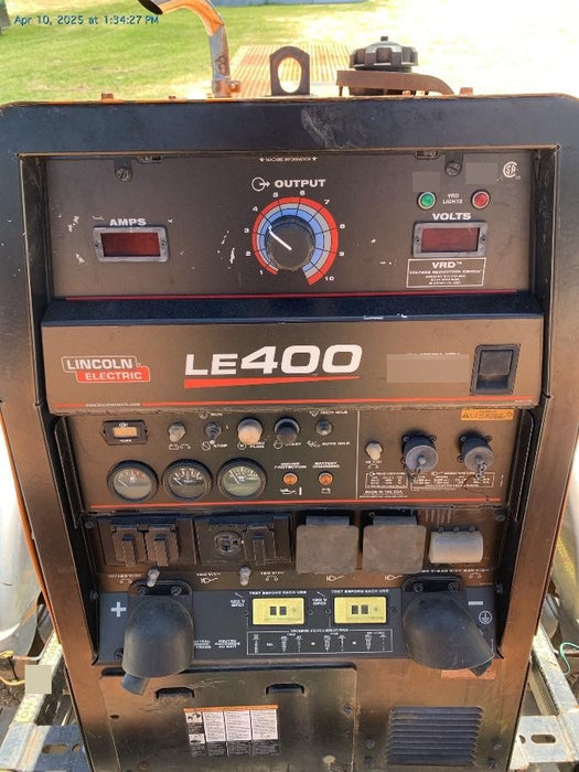 2022 Lincoln Electric LE400 Kubota V1505, Trlr, Cable Rack, Light Kit, ES Decals, T3