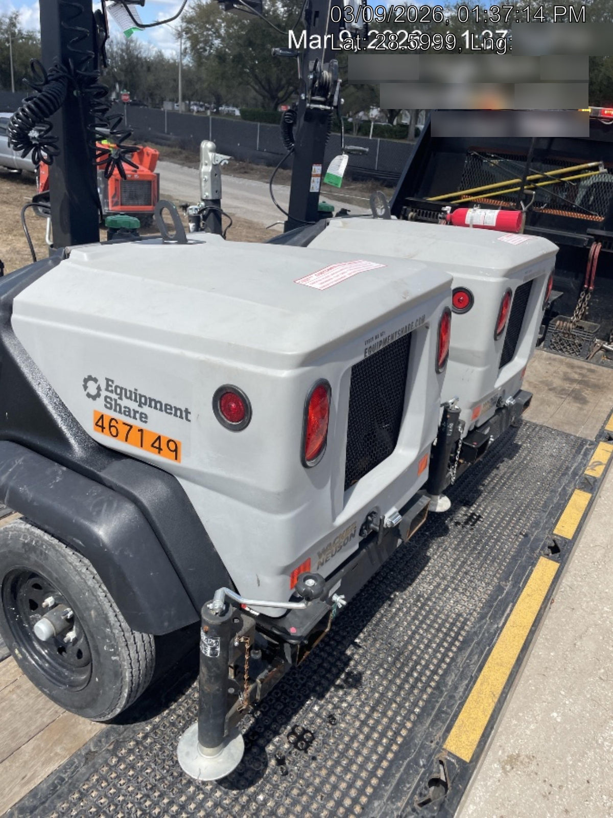 2024 Wacker Neuson LTT4 Diesel, Kohler KDW702, Deep Sea Controller, Auto Start, LED 320W, Bypass Outlet, T3