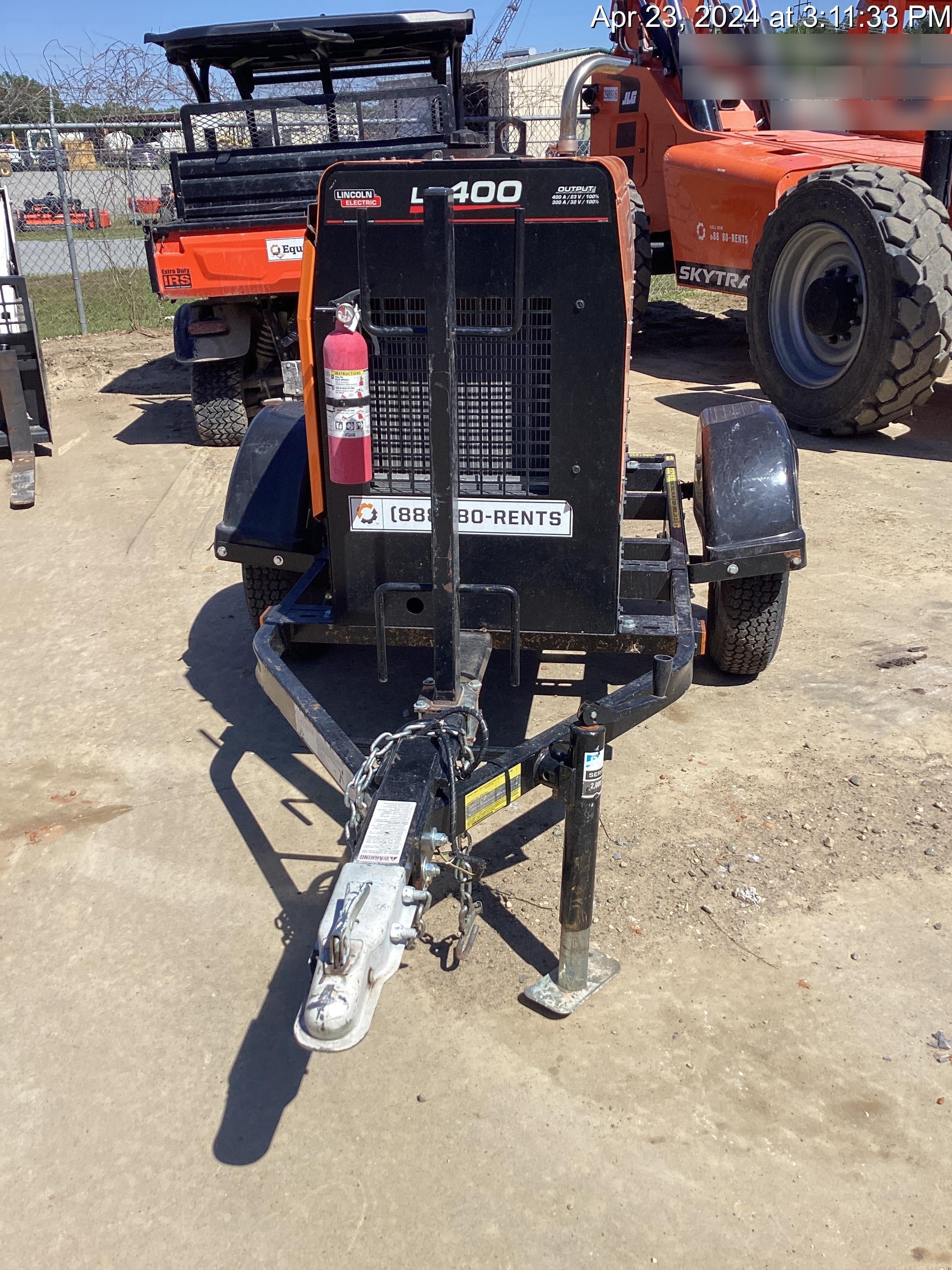 2022 Lincoln Electric LE400 Kubota V1505, Trlr, Cable Rack, Light Kit, ES Decals, T3