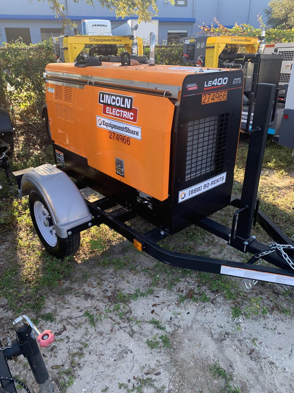 2022 Lincoln Electric LE400 Kubota V1505, Trlr, Cable Rack, Light Kit, ES Decals, T3