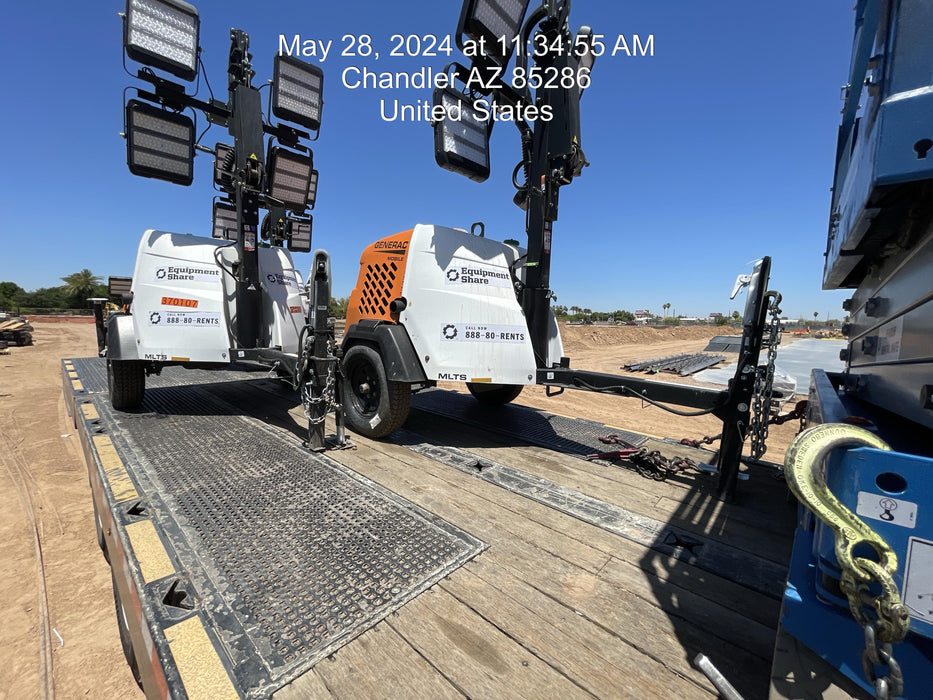 2023 Generac MLT2 Diesel, Flex Switch 120V Input, Powerzone Controller, 
(4) 320W LED Lights, 4kW Generator, 39.9 Gal Fuel Tank, 2" Ball, T3