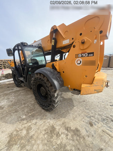 2019 JCB 510-56 Canopy, 74 HP, Solid Tires, STD Worklight, Beacon, Aux Hydraulics, Lifting Eye, Back up Alarm w/66" Carriage/60" Forks