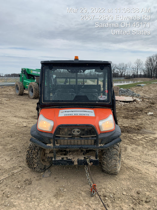 2020 Kubota RTV-X1140W-H 4WD, LED Strobe, Windshield Acrylic Clear, Plastic Canopy, Wire Harness Kit, Backup Alarm
