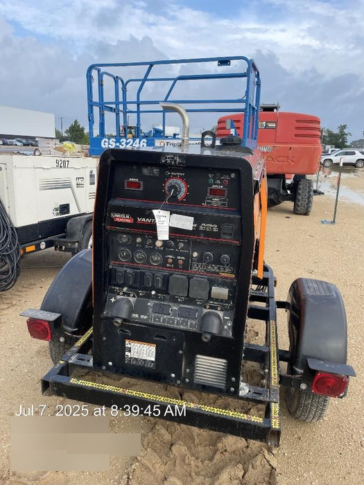 2021 Lincoln Electric Vantage 322 Vantage 322 Ready Pak 3 w/ Telematics & Decals, ORANGE (includes trailer, cable rack, fender light kit)