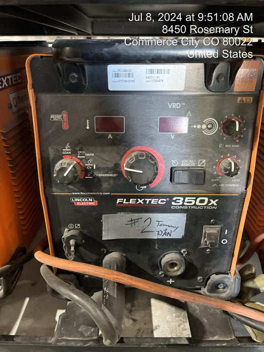 2021 LINCOLN ELECTRIC FLEXTEC 350X