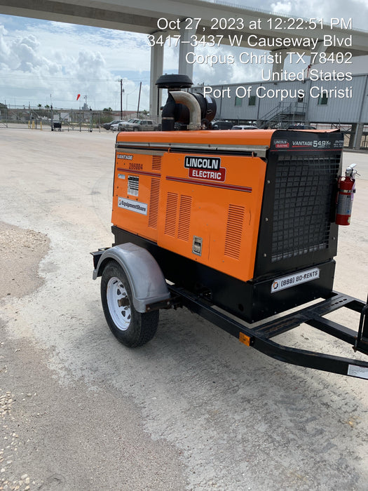 2022 Lincoln Electric Vantage 549X Crosslink Technology, Trailer Mounted, ES Decals, T3