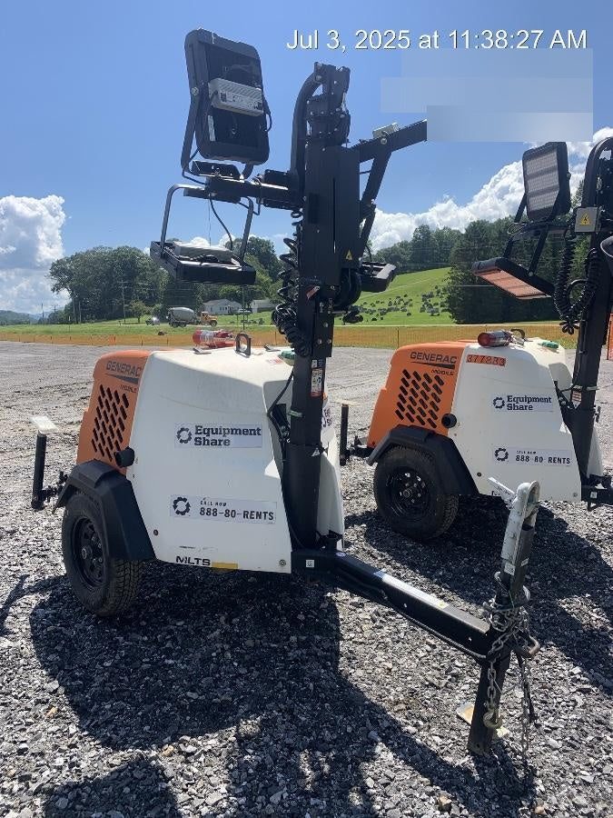 2023 Generac MLT2 Diesel, Flex Switch 120V Input, Powerzone Controller, 
(4) 320W LED Lights, 4kW Generator, 39.9 Gal Fuel Tank, 2" Ball, T3
