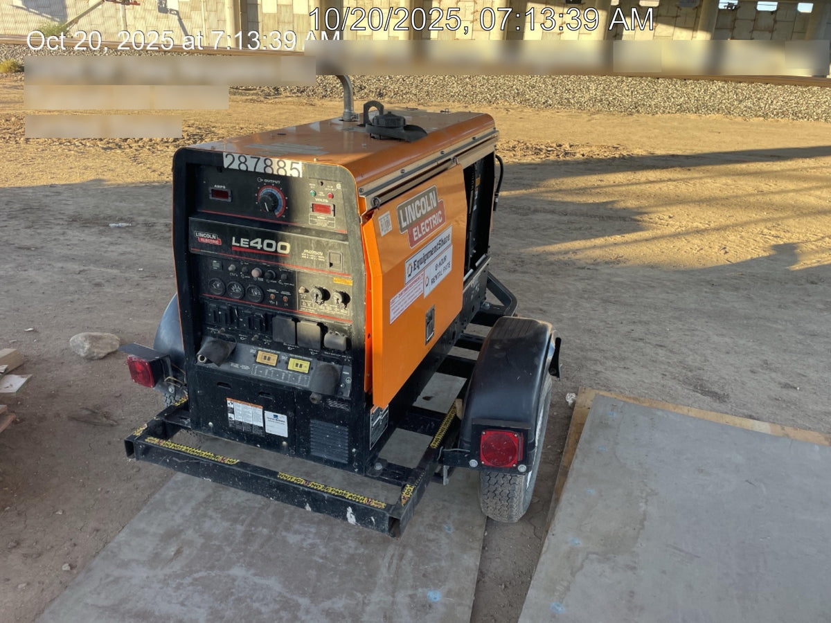 2023 Lincoln Electric LE400 Kubota V1505, Trlr, Cable Rack, Light Kit, ES Decals, T3