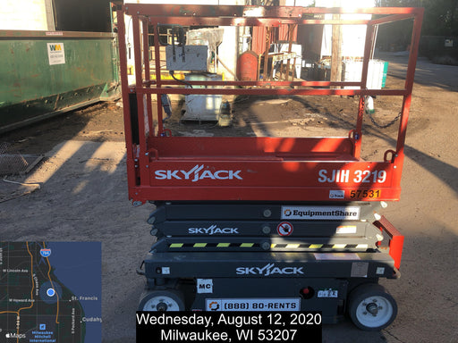 2016 Skyjack SJIII-3219 Standard Rental Specs