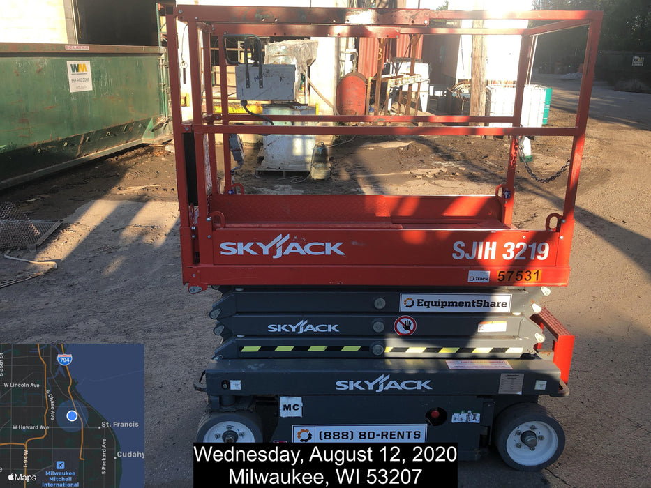 2016 Skyjack SJIII-3219 Standard Rental Specs