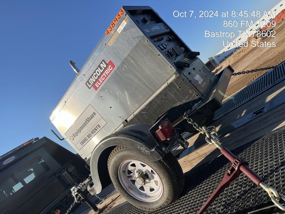 2024 Lincoln Electric LE400 Kubota V1505, Trlr, Cable Rack, Light Kit, ES Decals, T3