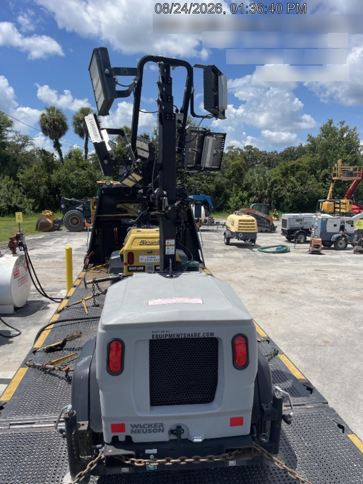 2024 Wacker Neuson LTT4 Diesel, Kohler KDW702, Deep Sea Controller, Auto Start, LED 320W, Bypass Outlet, T3