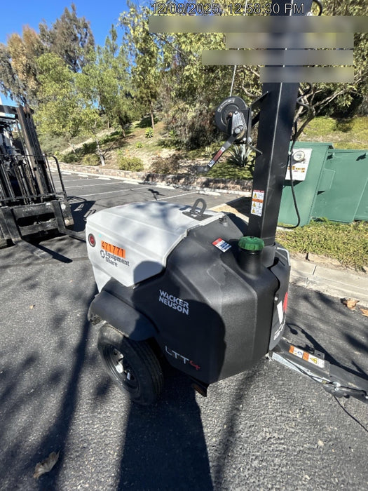 2024 Wacker Neuson LTT4 Diesel, Kohler KDW702, Deep Sea Controller, Auto Start, LED 320W, Bypass Outlet, T3