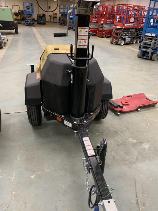 2022 Allmand NLV3GR (4) LED Light Fixture 350W, 23' Vertical Mast, 3kW Prime, Towable, Deep Sea L401, Leveling Jacks, Yanmar T4F 5.8hp