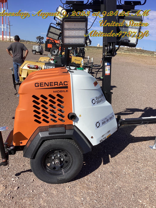 2023 Generac MLT2 Diesel, Flex Switch 120V Input, Powerzone Controller, (4) 320W LED Lights, 4kW Generator, 39.9 Gal Fuel Tank, 2" Ball, T3