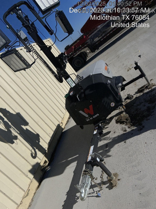 2024 Wacker Neuson LTT4 Diesel, Kohler KDW702, Deep Sea Controller, Auto Start, LED 320W, Bypass Outlet, T3